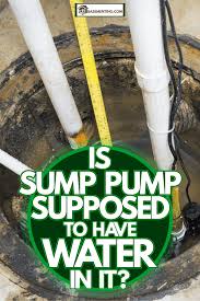 Is Sump Pump Supposed To Have Water In
