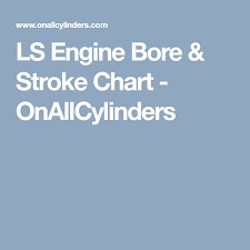 Ls Engine Bore Stroke Chart Onallcylinders Ls Info