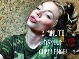 3 minute makeup challenge you