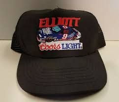 Vintage Bill Elliott Snapback Hat Nascar Coors Light 9