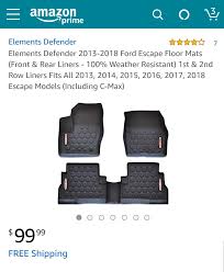 ford escape floor mats