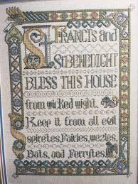 2 Charts Bless This House Cross Stitch Chart Design
