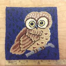 cute owl tile 7 tile rug hooking