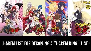 Harem List For Becoming a Harem King - by Dakunaito | Anime-Planet
