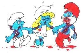 zombie smurfs a piece of character
