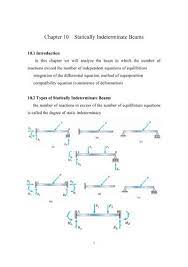 chapter 10 statically indeterminate beams