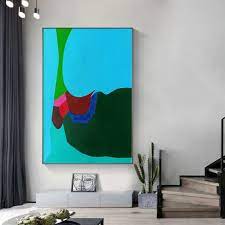 Hand Painted Color Block Abstract