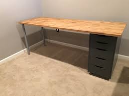I don't think it would hurt to drill pilot holes, but i don't think it. Ikea Hack Custom Transforming Home Office Desks Saving Amy