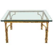 Italian Gold Gilt Iron And Glass Faux