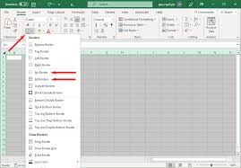 dotted lines in microsoft excel