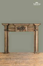 Large Ornate Wooden Fire Surround