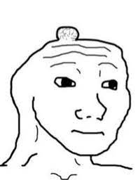 Wojak, also known as feels guy, is an internet meme. Wojak With Small Brain Brainlet Know Your Meme