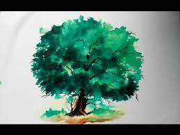 Simple Tree Painting Tree Drawing