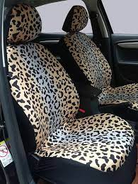 1pc Leopard Print Car Seat Cover