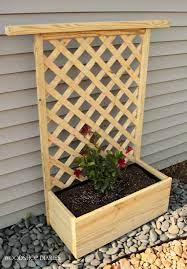 diy planter box with trellis an easy 4