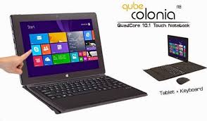 Qube Colonia Touch Notebook 10 1 Inch Windows 8 1 Tablet With