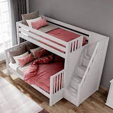 high twin xl over queen bunk bed with