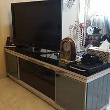 Tinted Mirror Glass Tv Console Very