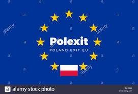 Flag of Poland on European Union. Polexit - Poland Exit EU Europ Stock  Vector Image & Art - Alamy
