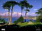 Golden Gate Bridge from Lincoln Park Golf Course, near Land