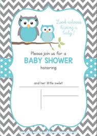 Free Owl Baby Shower Invitations Free Printable Baby