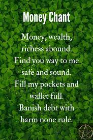 Maybe you would like to learn more about one of these? Spell Chant For Money Moneyspell A Witch Spell To Attract Money Learnwicca Witchcraftforbeginne Good Luck Spells Money Spells Magic Money Spells That Work