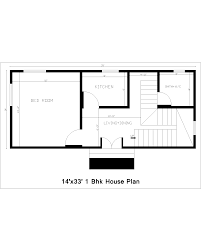 14 x33 1 bhk house plan pdf