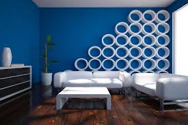 Blue Wall Paint Design Hall Paint