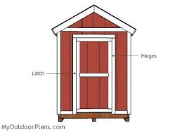 6x12 shed door and trims plans