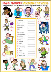 More grammar & vocabulary exercises. Health Problems Esl Vocabulary Worksheets