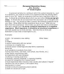 Personal Essay Template 9 Free Word Pdf Documents