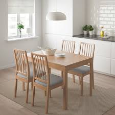 The best solid hardwood dining collections combine both function and style so that you can sit comfortably and enjoy the company of your loved ones. Ekedalen Ekedalen Table And 4 Chairs Oak Orrsta Light Grey Ikea