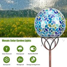 Garden Decor Mosaic Solar Lights