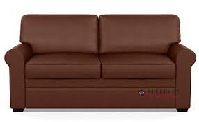 quick ship gaines queen leather sofa by