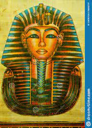Papyrus Van De Heerser Van Egypte Tutankhamun, Farao Van Oud Egypte Stock  Foto - Image of heerser, papyrus: 128767410