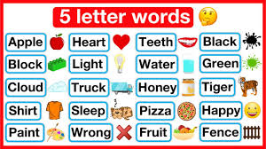 5 letter words list phonics lesson