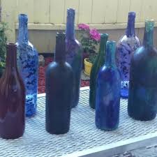 Upcycled Wine Bottles Use Acrylic