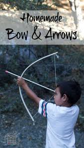 homemade bow and arrows