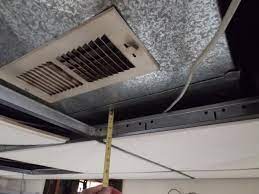 Overhead Duct To A Drop Ceiling