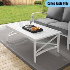 Steel Rectangular Outdoor Coffee Table