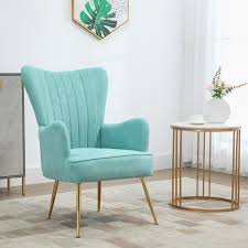 homcom velvet accent chairs modern
