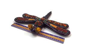 Mosaic Dragonfly Wall Hanging Stained