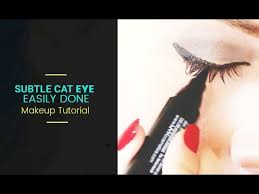 subtle cat eye easily done makeup