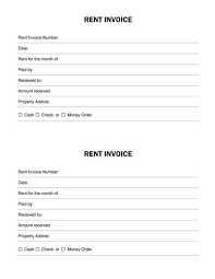 Simple Rent Invoice Easy To Print Forms Pinterest Receipt