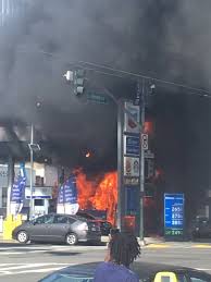 chevron gas station fire in san