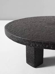 Round Stone Iron Look Cocktail Table