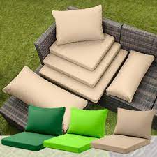 Outdoor furniture cushions patio chair seat replacement covers waterproof pads. Rattan Furniture Replacement Cushions Sofa Water Resistant Garden Covers Pads Ebay