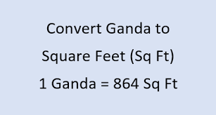 Enter the number of square feet to convert into square meters. Ganda To Square Feet Sq Ft Land Area Unit Converter