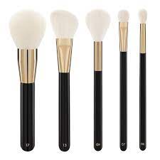 set of 5 makeup brushes white star beauty