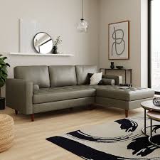 zoe faux leather right hand corner sofa